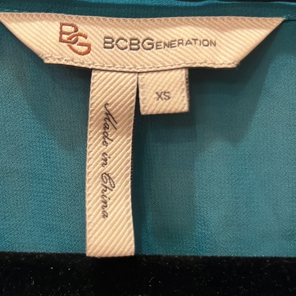BCBG Teal Blouse - Picture 4 of 4